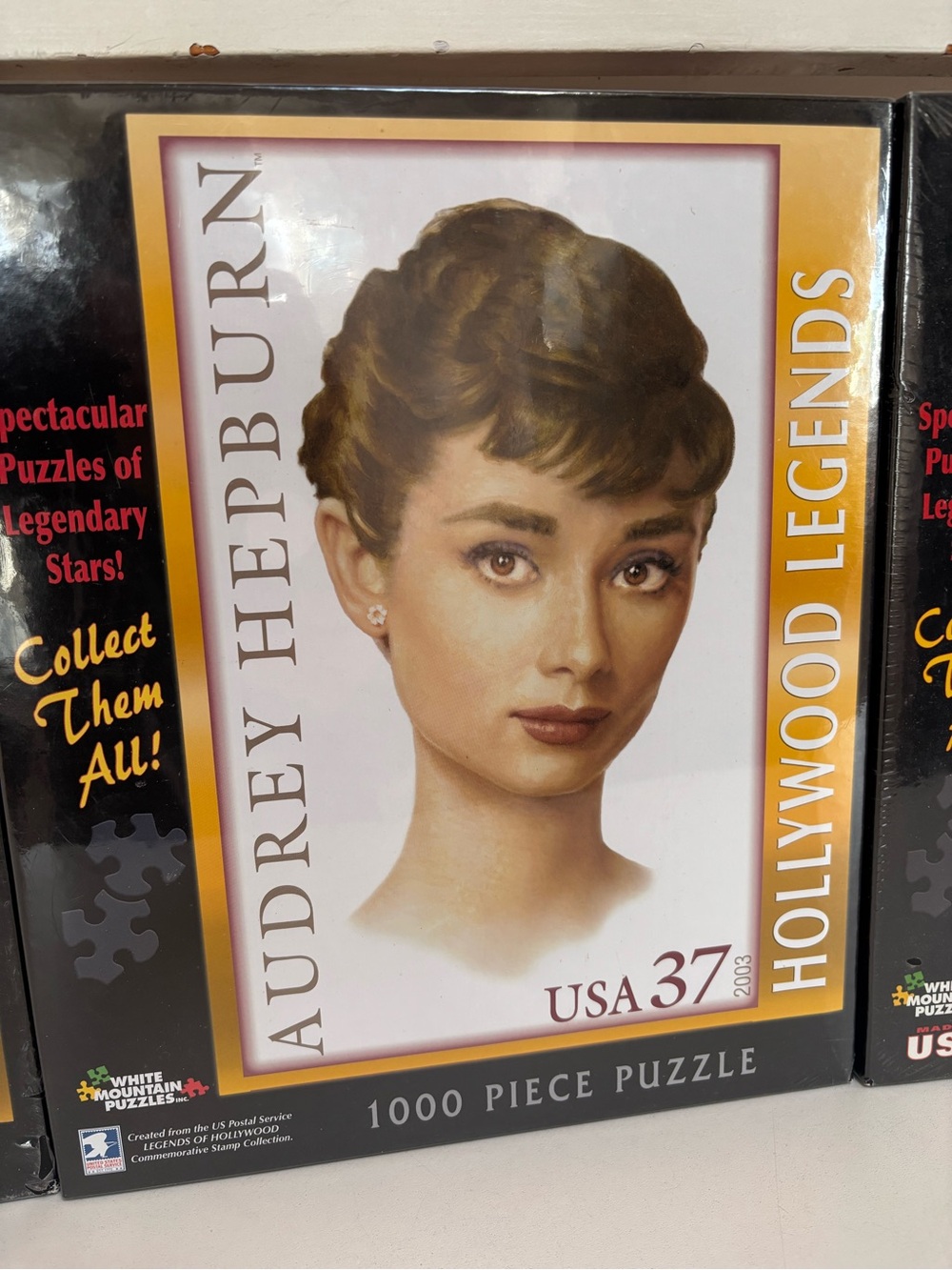 White Mountain Puzzle -Audrey Hepburn Stamp USPS Sealed